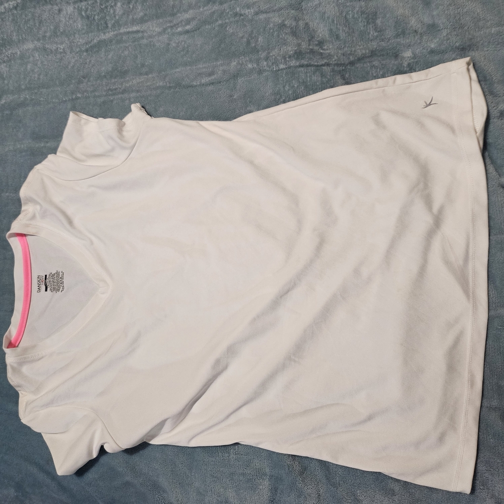 Danskin Now White Short Sleeve Tee